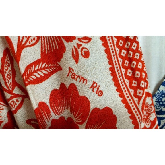 Women's Farm Rio Mixed Pineapple Garden Maxi Wrap Dress M - Picture 8 of 16